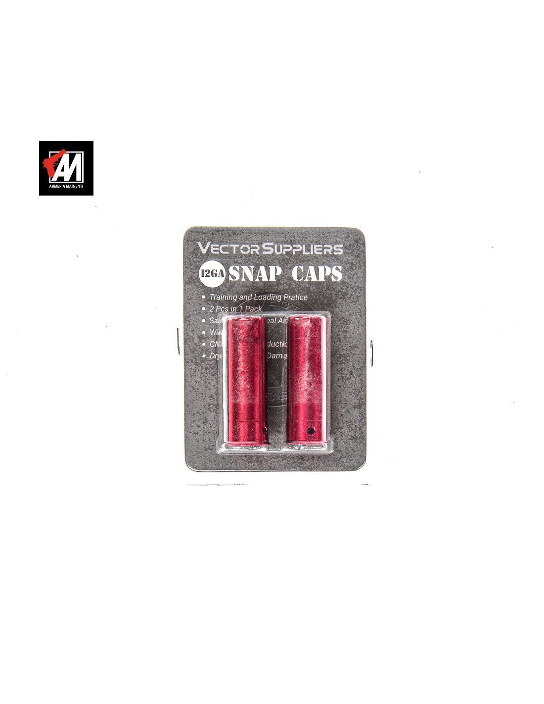 TAC VECTOR GUNPANY SALVAPERC. IN ALLUMINIO ROSSI CAL. 12 CF.  2pz