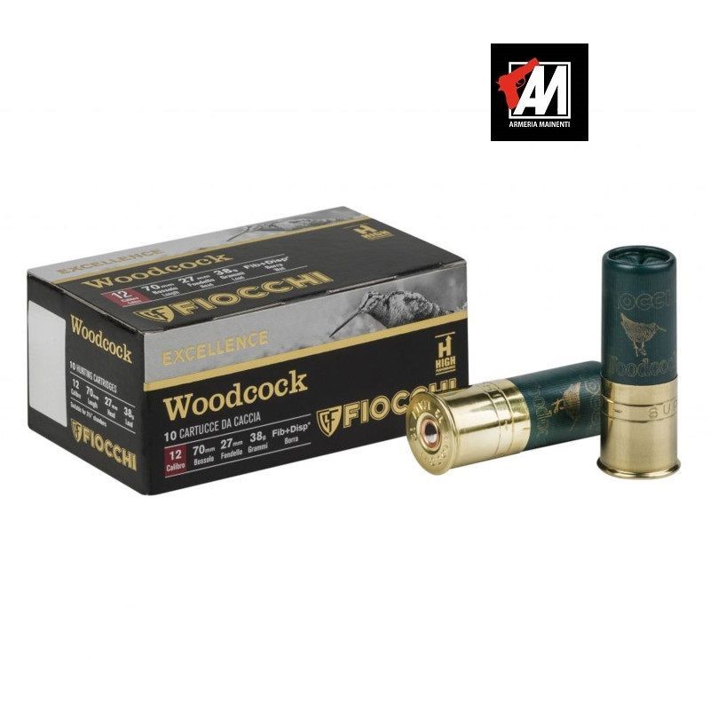 FIOCCHI CARTUCCE WOODCOCK BIO CAL.12 70 T5  CAL.12  38GR. - CF. 10 PZ.