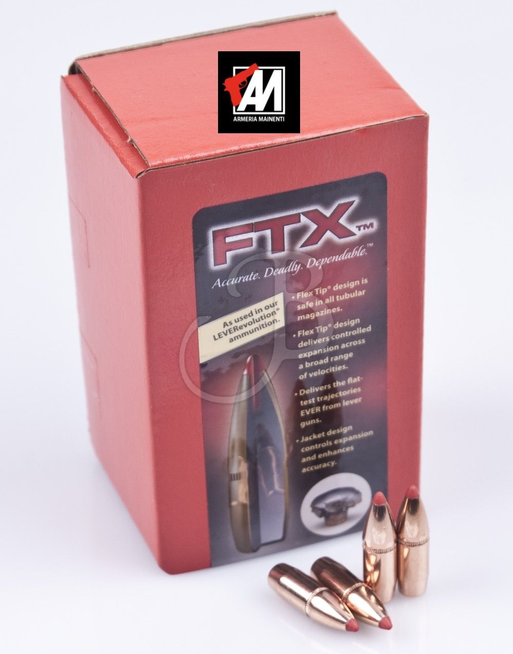 HORNADY PALLE FTX 452" 250GR LEVEREVOL-45201 CF. 50 PZ