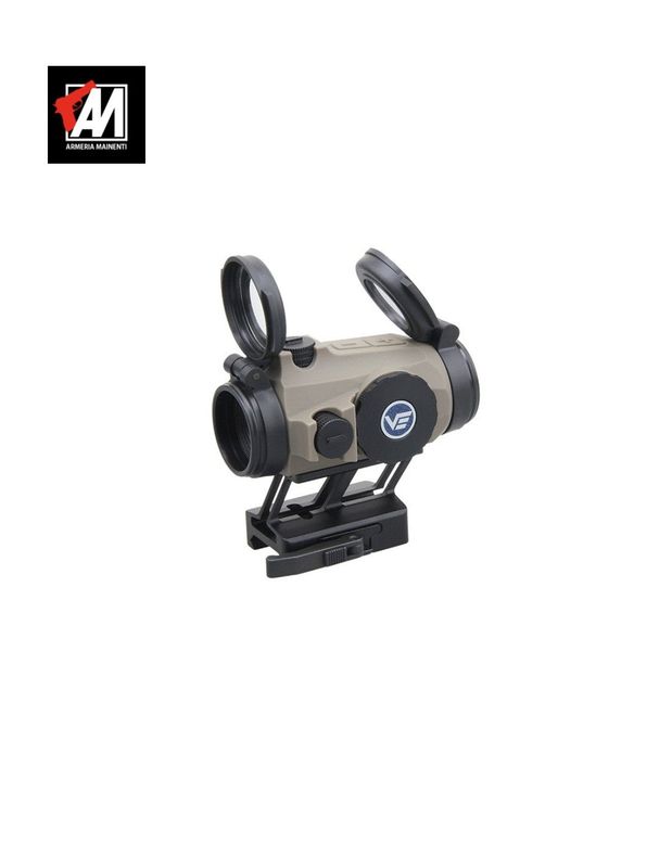 TAC VECTOR "MAVERICK GEN IV" RED DOT 3 MOA COPERTURA GOMMATA FDE DESERT CON BASE PICATINNY QR (SCRD-61P)