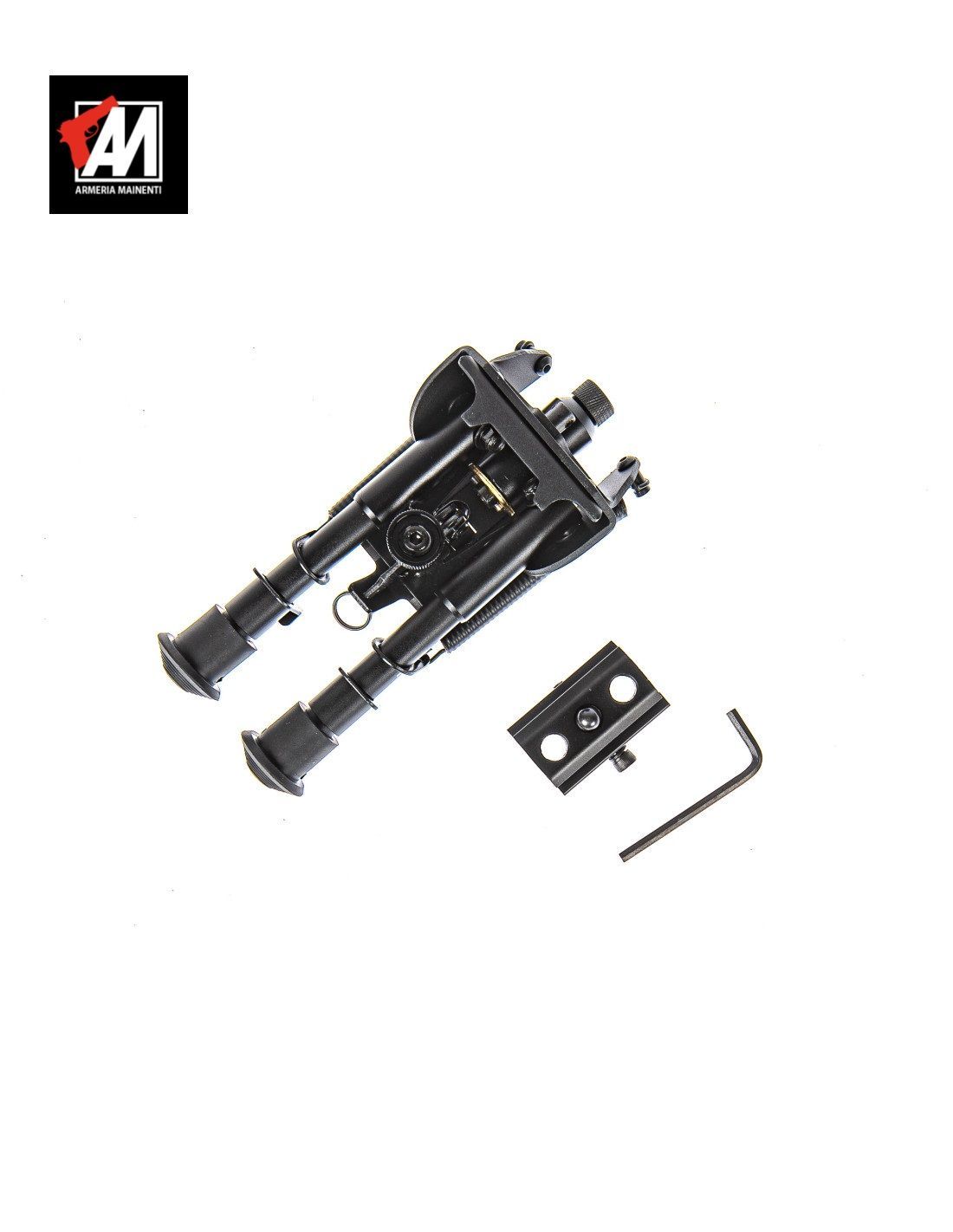 TAC VECTOR ROCKSTAD BIPIEDE TIPO HARRIS TACTICAL SNIPER CORTO 6" CON ADATTATORE PICATINNY (SCBPS-04P)