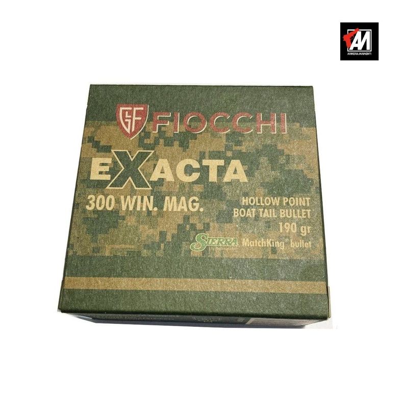 FIOCCHI MUNIZIONI-COLPI CAL.300 WIN.MAG. HPBT PERFECTA 190 GRS  CF.20 PZ