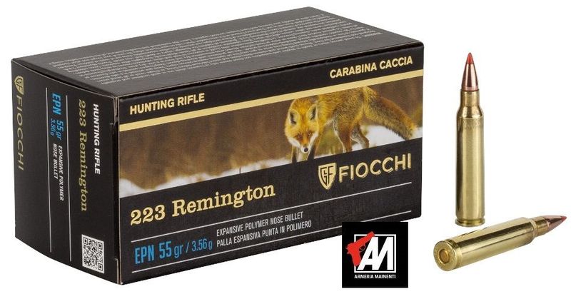 FIOCCHI MUNIZIONI-COLPI CAL. 223 REM -  EPN CF. 50 PZ