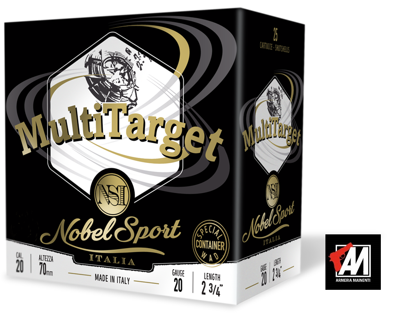 NOBEL SPORT Cartucce TIRO MULTITARGET CAL.20 -28 GR. 20/3/ PB.7,5