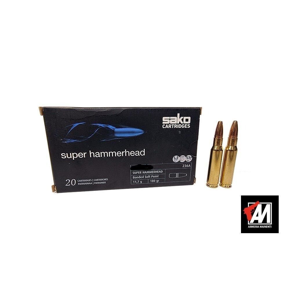 SAKO munizioni cal. 30-06. 180 gr. SUPER HAMMERHEAD 236A - CF. 20 PZ