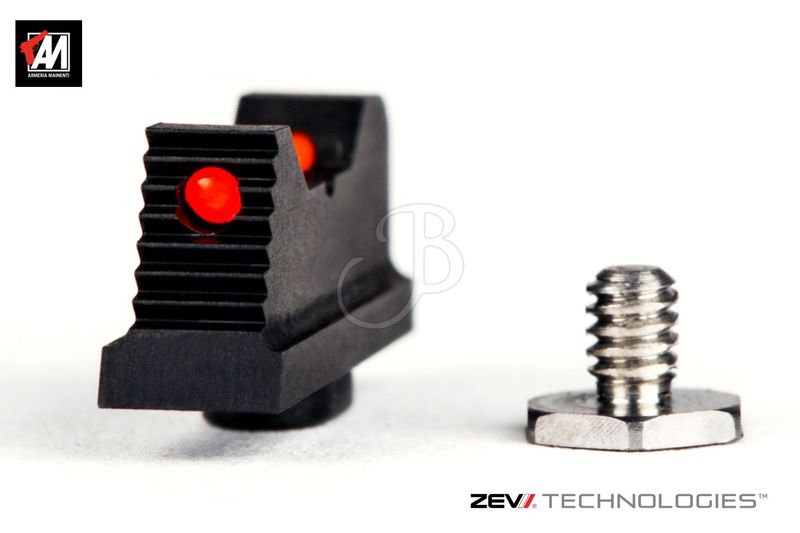 ZEV MIRINO FIBRA OTTICA ROSSA X GLOCK .215