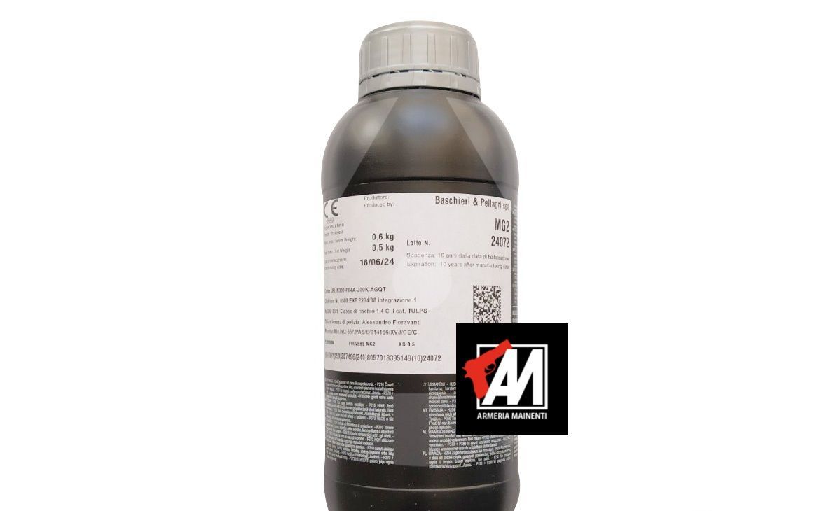 POLVERE BASCHIERI PELLAGRI "MG2" CONFEZIONE DA 500 GR.