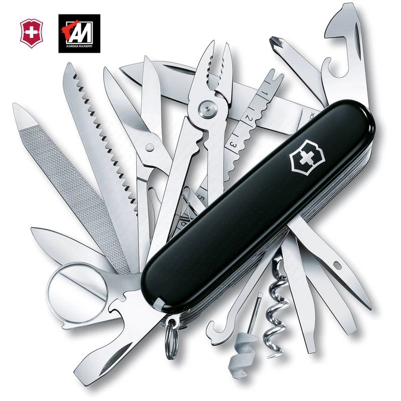 VICTORINOX Multiuso Swiss Champ Nero-  No. V-1.67 95.3