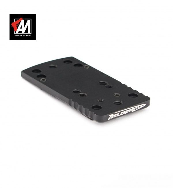 TONI SYSTEM Base piastrina a coda di rondine (tipo A) per red dot per Glock