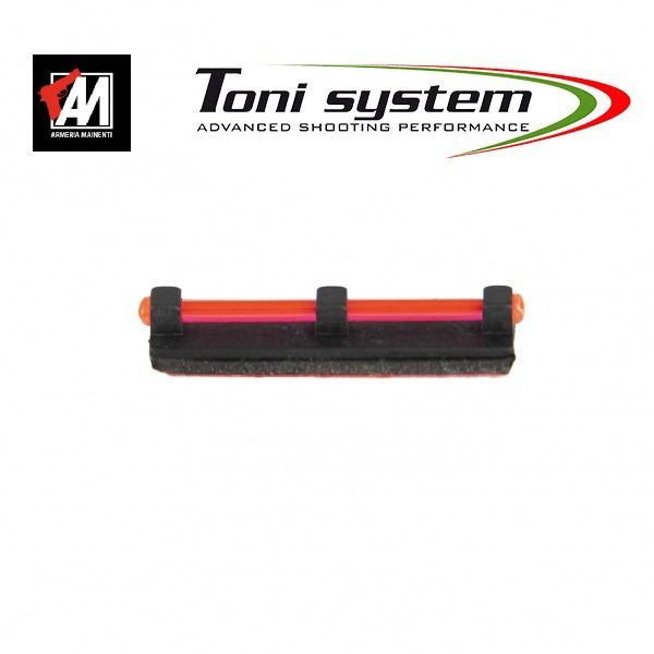 TONI SYSTEM Mirino adesivo in polimero con fibra ottica rossa da 1,5 mm