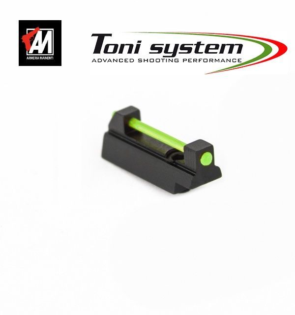 TONI SYSTEM Mirino in fibra ottica VERDE 1 mm per TANFOGLIO