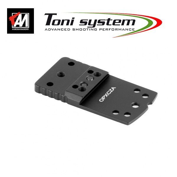 TONI SYSTEM Base piastrina a coda di rondine (tipo A) per red dot per Tanfoglio