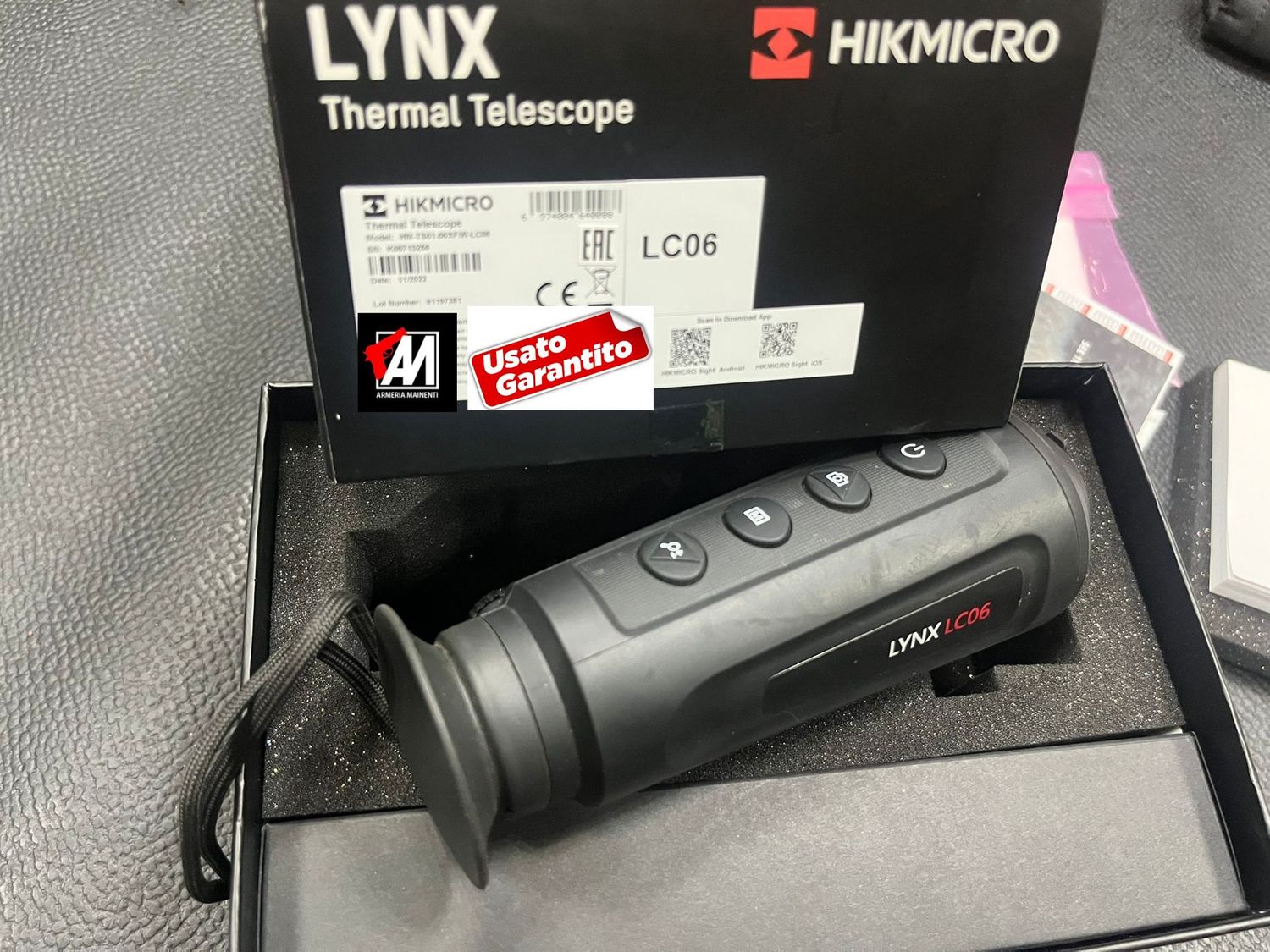 USATO: Hikmicro - Monocolo Termico Lynx LC06 - Sensore: 160×120, 17 μm