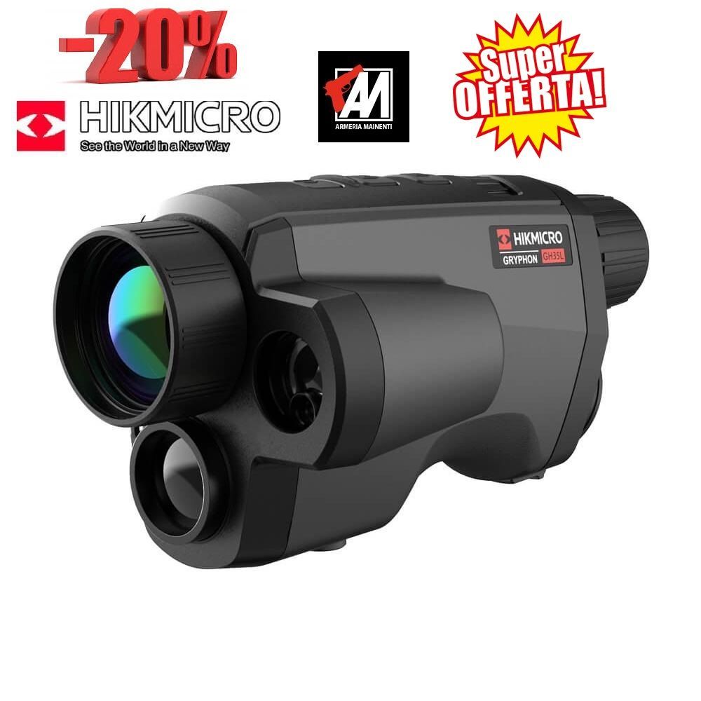 HIKMICRO GRYPHON LRF GH35L Monocolo THERMAL FUSION 16G SENS. 384X288  Oled Lens 35mm Telemetro