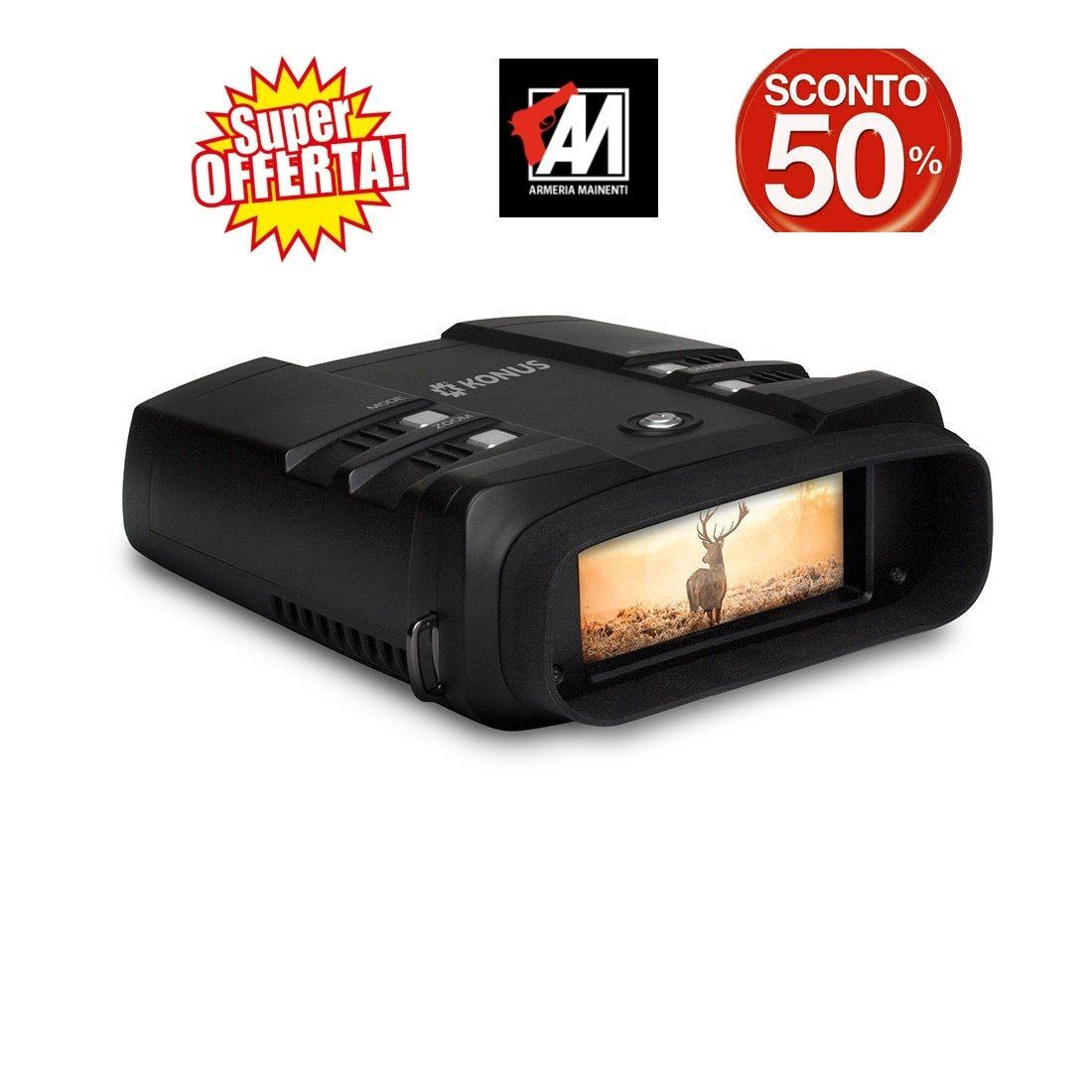 SUPEROFFERTA!!! KONUS – VISORE NOTTURNO DIGITALE  KONUSPY-13 3.6X-10.8X