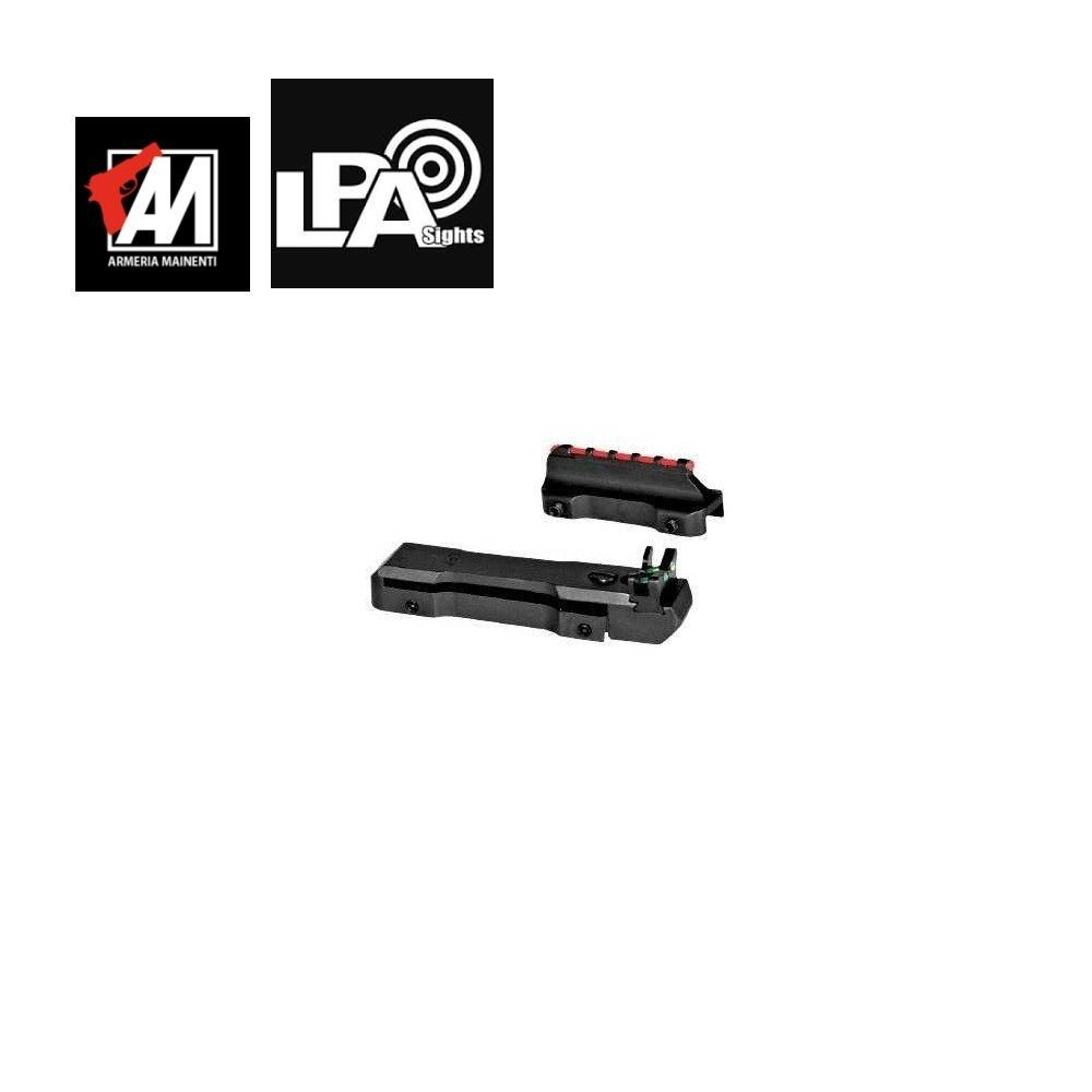 LPA BSS19 SET TACCA DI MIRA REGOLABILE E MIRINO DI FUCILE DA CACCIA