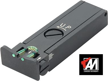 LPA BAR09F  Tacche di mira in fibra ottica per fucili con regolazioni micrometriche in altezza e derivazione