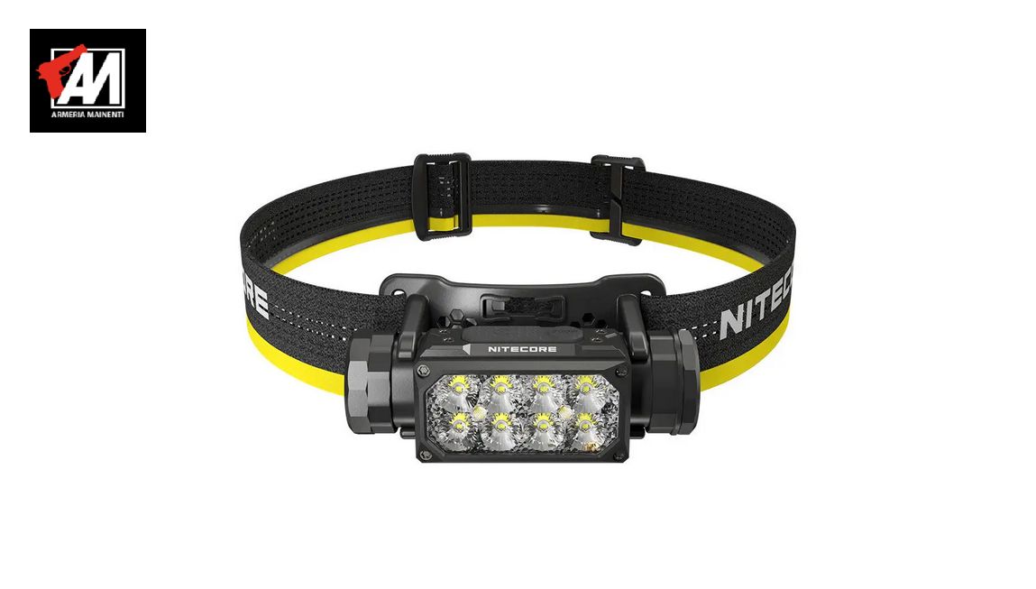 NITECORE - HC65 UHE - Frontale Ricaricabile USB - 2000 lumens e 222 metri - Torcia Led