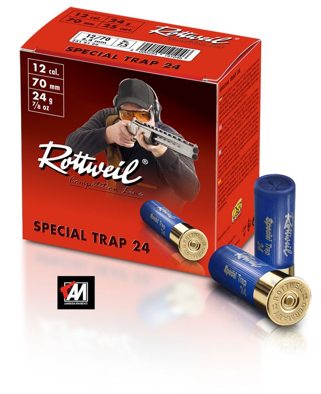 RWS CARTUCCE TIRO SPECIAL TRAP - T2 CAL.12 - 24 GR. PB 7,5 CONF. 25 PZ.