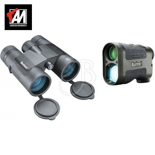 BUSHNELL PRIME COMBO KIT Binocolo 10X42 + Telemetro PRIME 1300LRF 6X24 Cod.CB28433