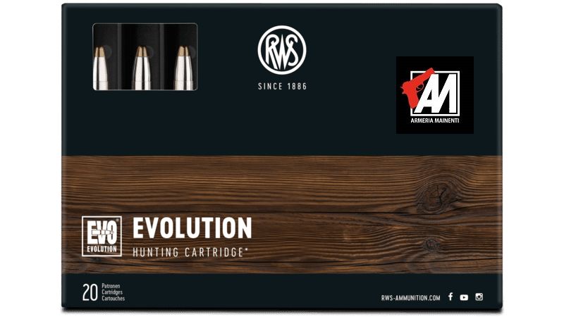 RWS  MUNIZIONI-COLPI  EVOLUTION CAL.30-06  - 184 GRS - 11,9 GR. CF.20 PZ