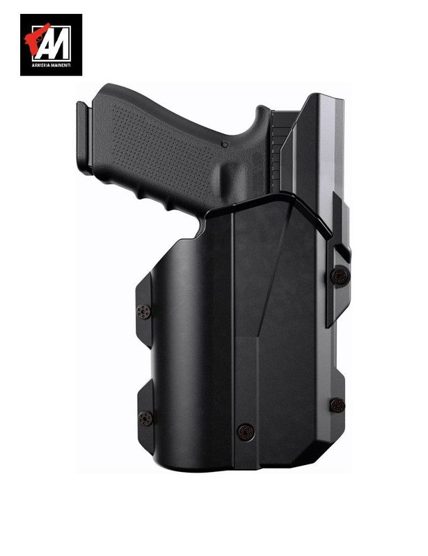 VEGA HOLSTER FONDINA UNIVERSALE CON SICURA LIVELLO 2 PER PISTOLE CON TORCIA O LASER [VUH899N]