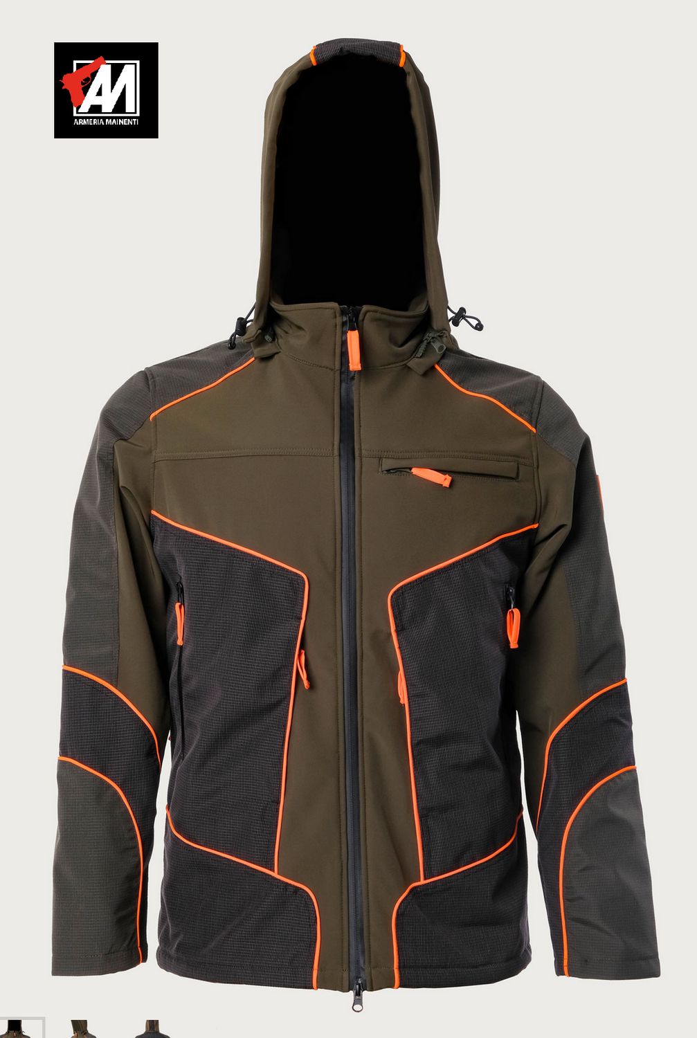 RS HUNTING GIACCA MOD. LV153 ARANCIO - SOFTSHELL/TECNICO TG.  RS HUNTING GIACCA MOD. LV153 ARANCIO - SOFTSHELL/TECNICO TG. "XL"