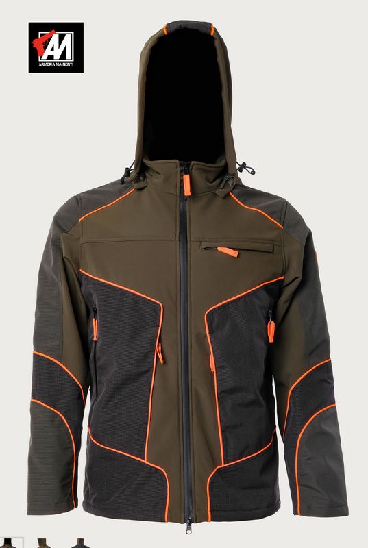 RS HUNTING GIACCA MOD. LV153 ARANCIO - SOFTSHELL/TECNICO TG.  RS HUNTING GIACCA MOD. LV153 ARANCIO - SOFTSHELL/TECNICO TG. "XL"