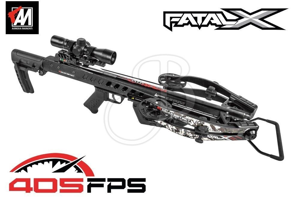 KILLER INSTINCT BALESTRA FATAL-X 195# LBS - 405 FPS KILLER INSTINCT BALESTRA FATAL-X 195# LBS - 405 FPS