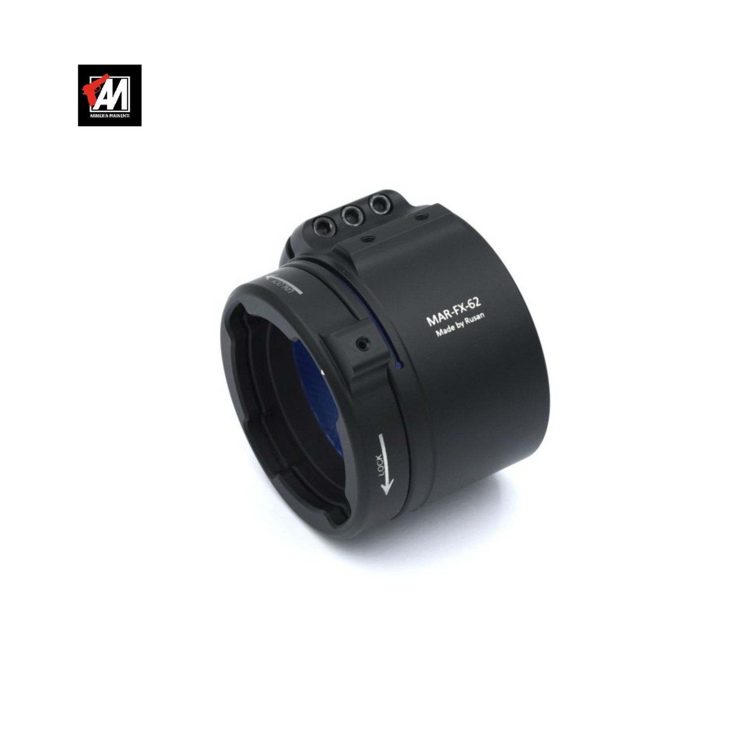 RUSAN   KIT Adattatore  FIXED CON TRE VITI FISSAGGIO per TERMICI  CLIP ON -CORPO + ANELLO