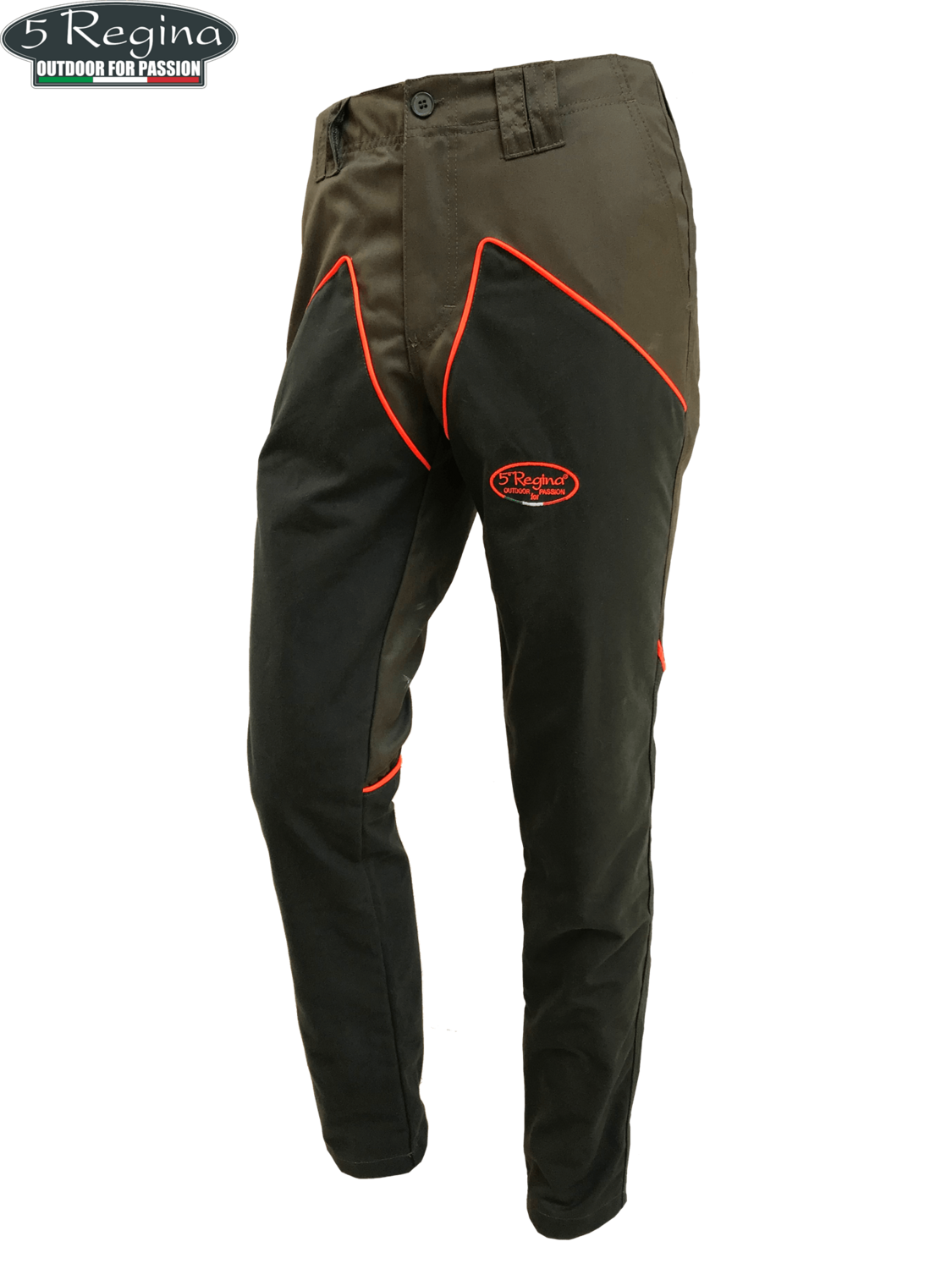 PANTALONE 5ª REGINA IS221A "WOODCOCK" COTONE CERATO ANTISTRAPPO ANTISPINO colore verde