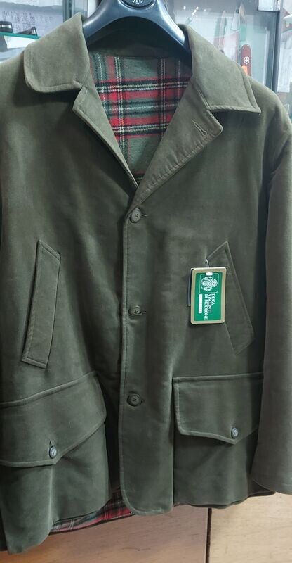 DUCA VISCONTI DI MODRONE GIACCA MAREMMANO TAGLIO CLASSICO IN FUSTAGNO VERDE