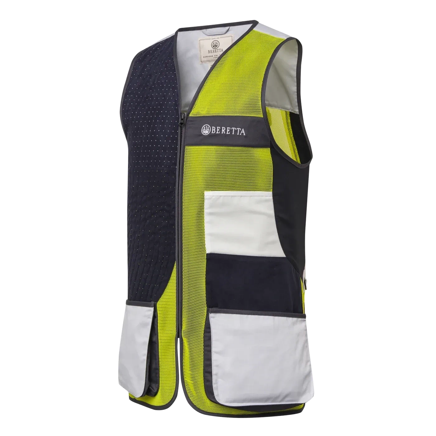 BERETTA Gilet FULL MESH Blu Total Eclipse & GIALLO FLUO GT671