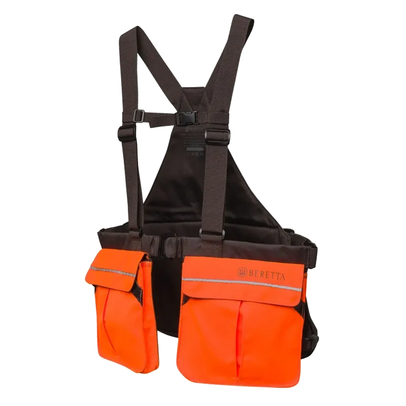 BERETTA TRISACCA/ Gilet Strap EVO Colore: Marrone & arancio ALTA VISIBILITA' BERETTA TRISACCA/ Gilet Strap EVO Colore: Marrone & arancio ALTA VISIBILITA'