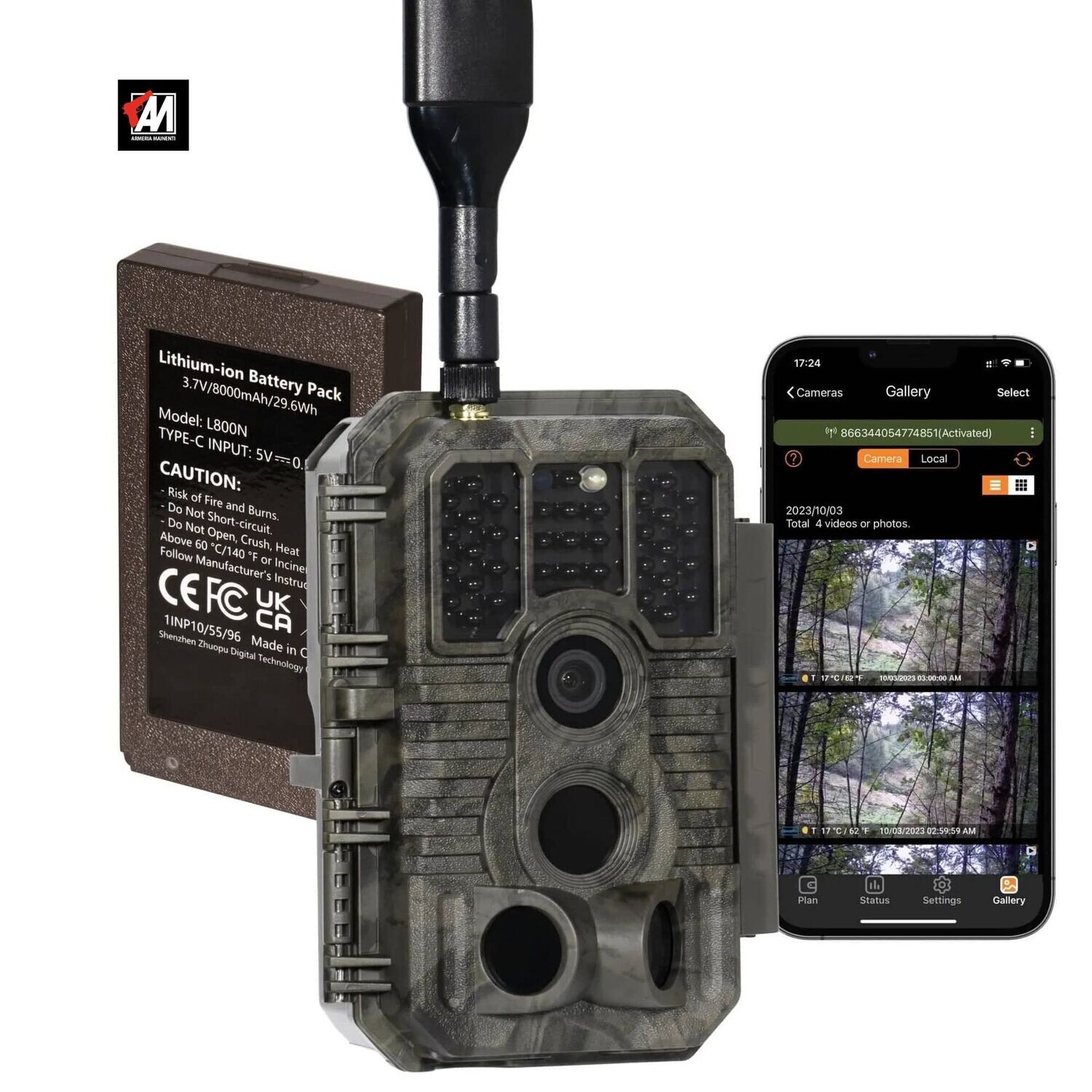 GARDEPRO X60P FOTOTRAPPOLA 4 G CON INVIO FOTO E VIDEO SIM PREISTALLATA