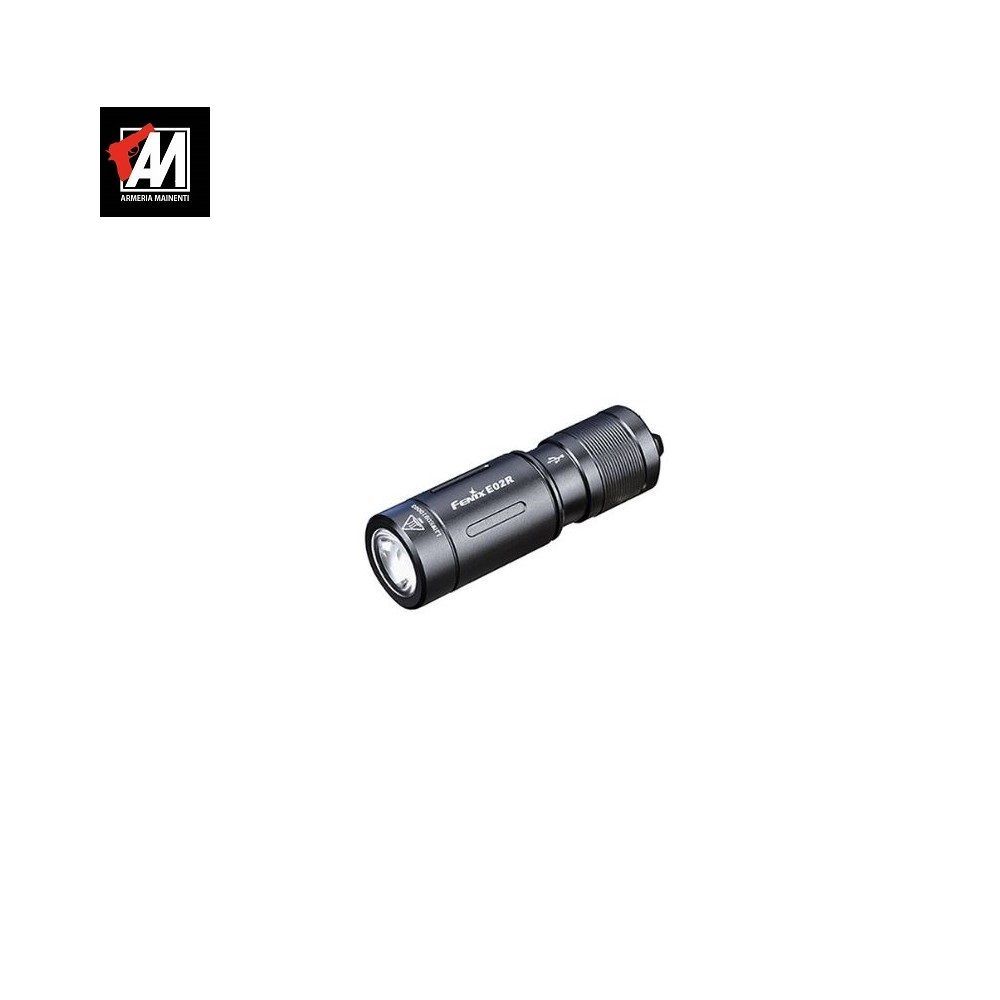FENIX TORCIA E02R PORTACHIAVI 200 LUMEN BLACK