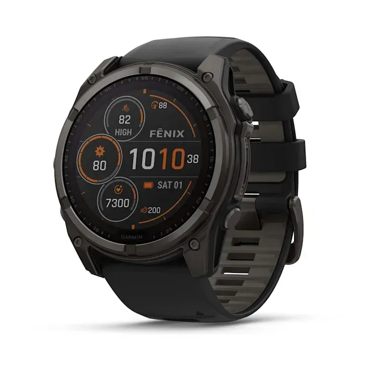 GARMIN Orologio FENIX  8  Solar - 47mm, Sapphire, Tit., C- Gray DLC & Black