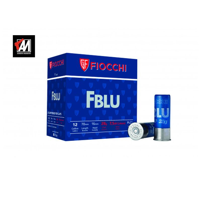 FIOCCHI CARTUCCE TIRO FBLU - T3 - CAL.12  24 GR.- CONF.  25 PZ.