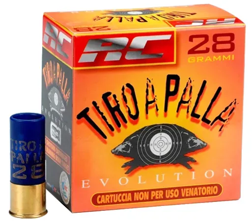RC CARTUCCE TIRO A PALLA 28G SLUG RIVESTITE CAL.12 CERVO - CF. 25 PZ.
