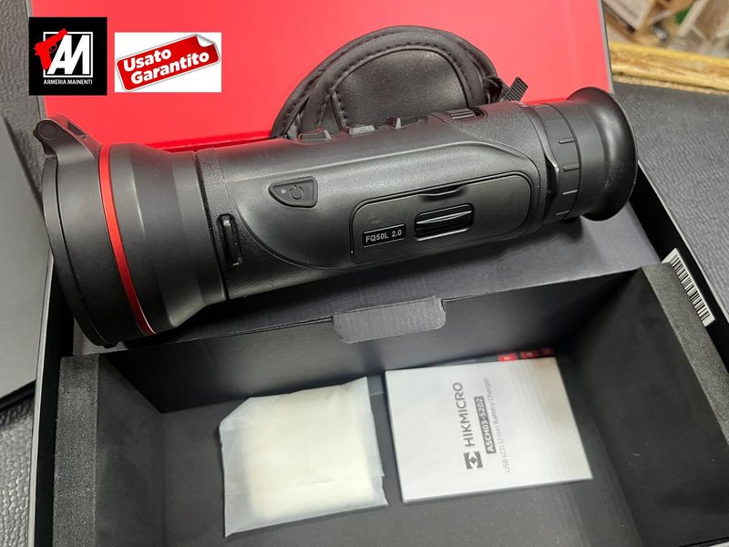 USATO: HIKMICRO FALCON FQ50 L - Monocolo TERMICO CON TELEMETRO 640x512 pixels,12 µm, 2.7×-21.6x (8x)