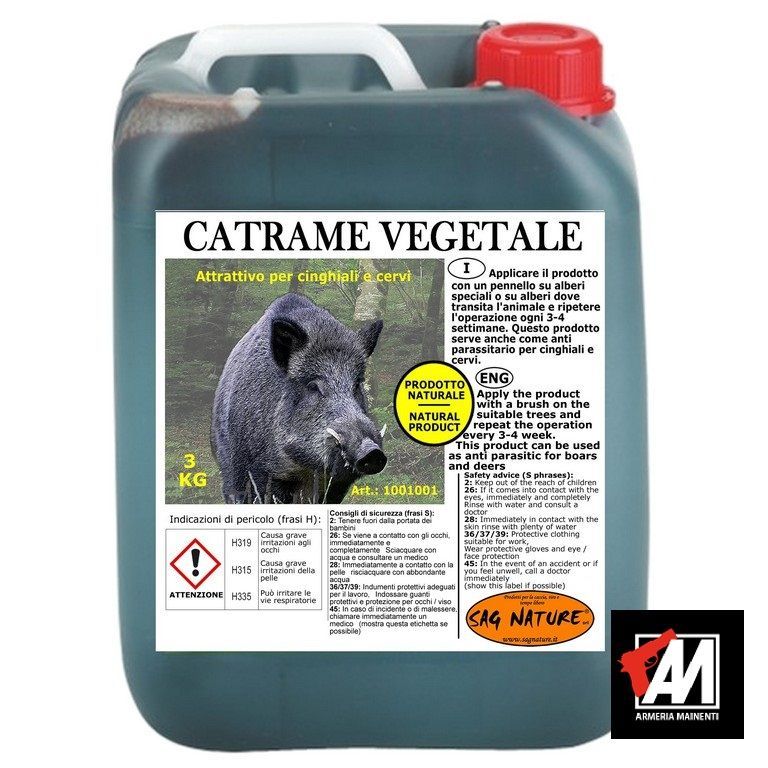 SAG NATURE CATRAME VEGETALE 3 KG – ATTRATTIVO PER CINGHIALE
