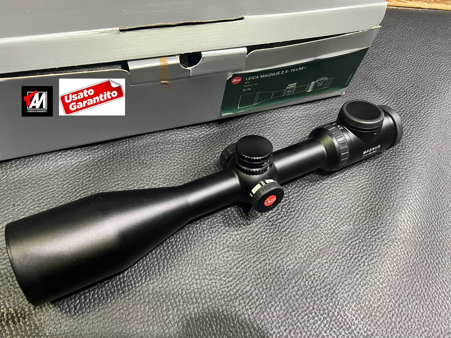 USATO: LEICA - Cannocchiale Magnus  I 2,4-16x56 ret. 4a con torretta BDC.