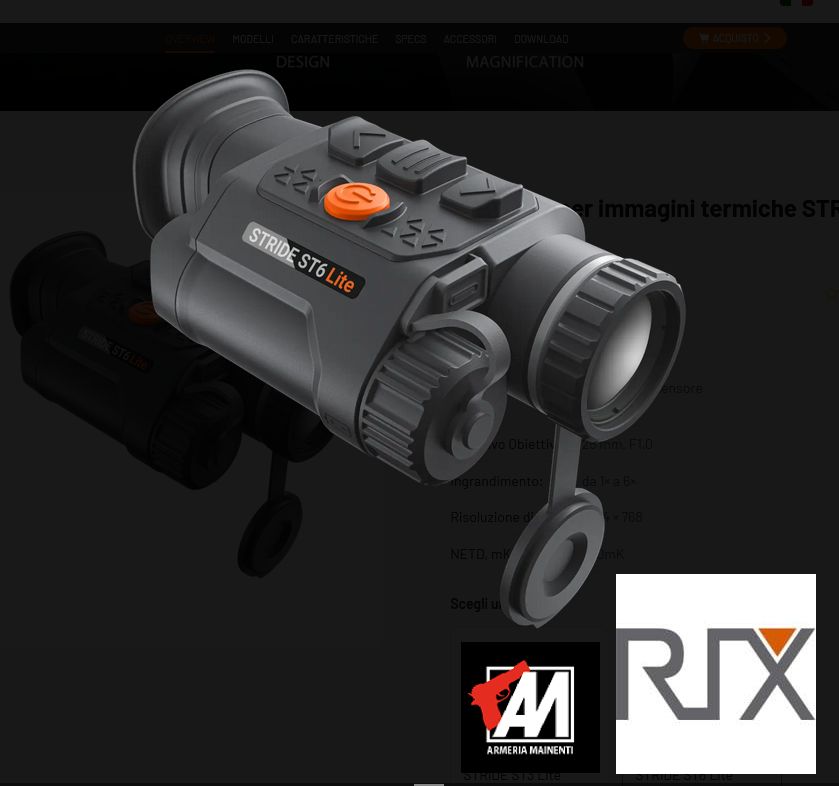 RIX - STRIDE ST6 TERMICO MONOCULARE  SENS.  640X512