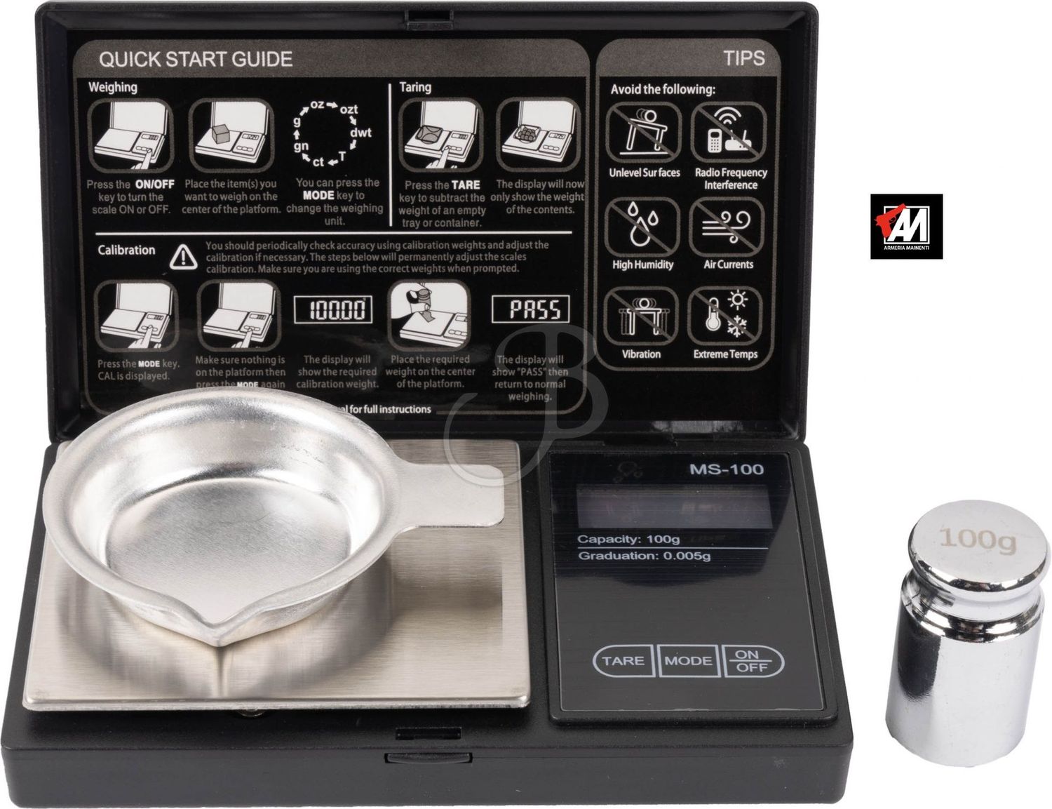 39SHOOTER BILANCINA PER RICARICA 100G/0.005G