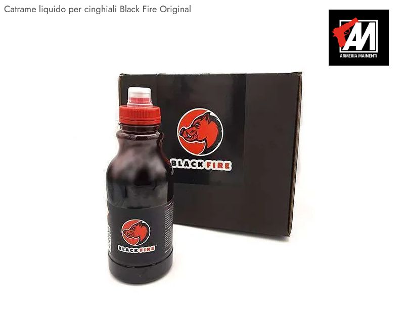 BLACK FIRE SPECIAL Catrame liquido per cinghiali Black Fire Original Conf. 6 PZ DA 0,5 L BLACK FIRE SPECIAL Catrame liquido per cinghiali Black Fire Original Conf. 6 PZ DA 0,5 L