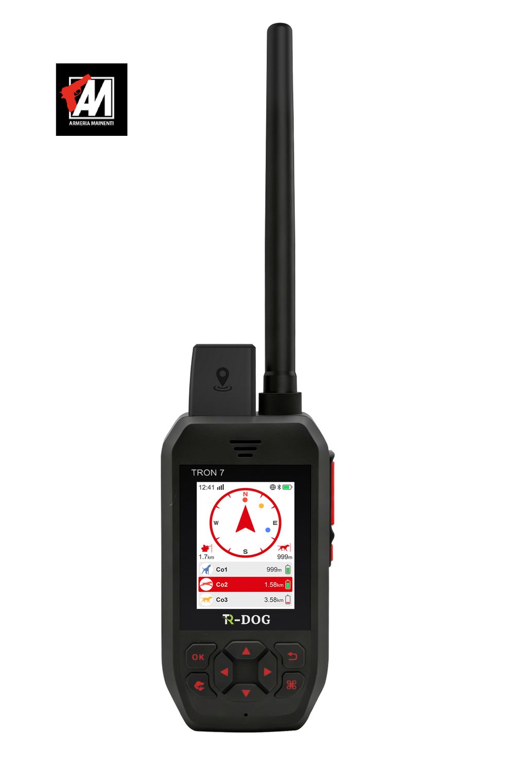TR-DOG KIT TRON 7 Palmare + Collare R60 GPS GSM con Rilevatore Acustico, Vibrazione e Flash TR-DOG KIT TRON 7 Palmare + Collare R60 GPS GSM con Rilevatore Acustico, Vibrazione e Flash