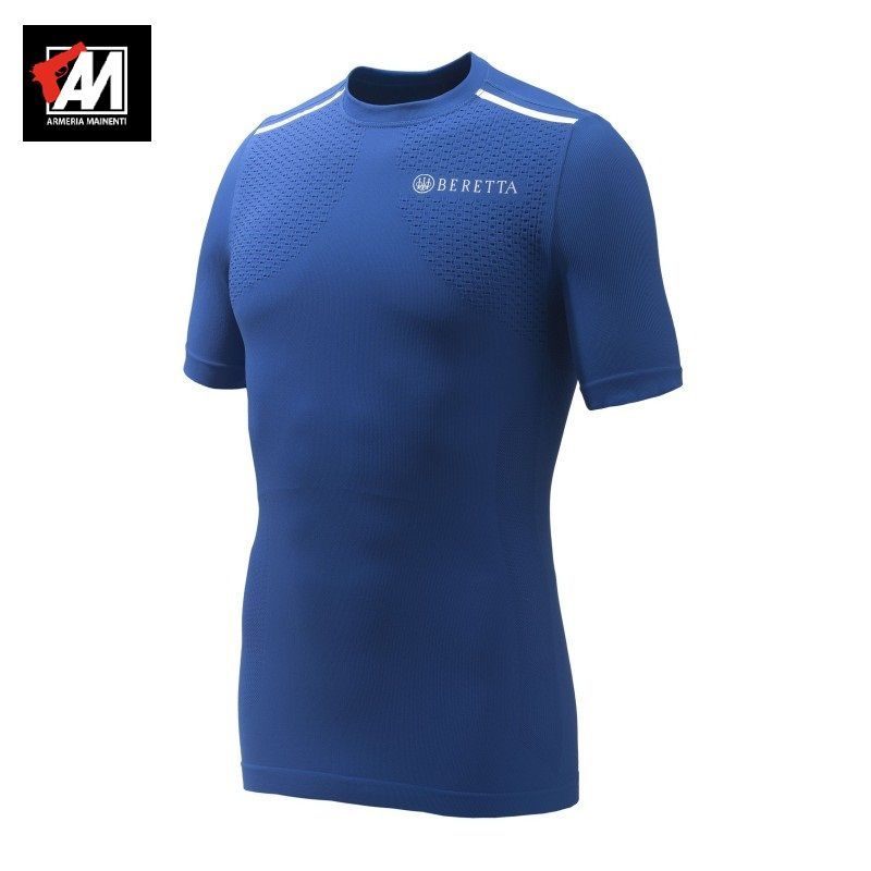 BERETTA Maglia intima FLASH SEAMLESS Maniche Corte BLU BERETTA Maglia intima FLASH SEAMLESS Maniche Corte BLU