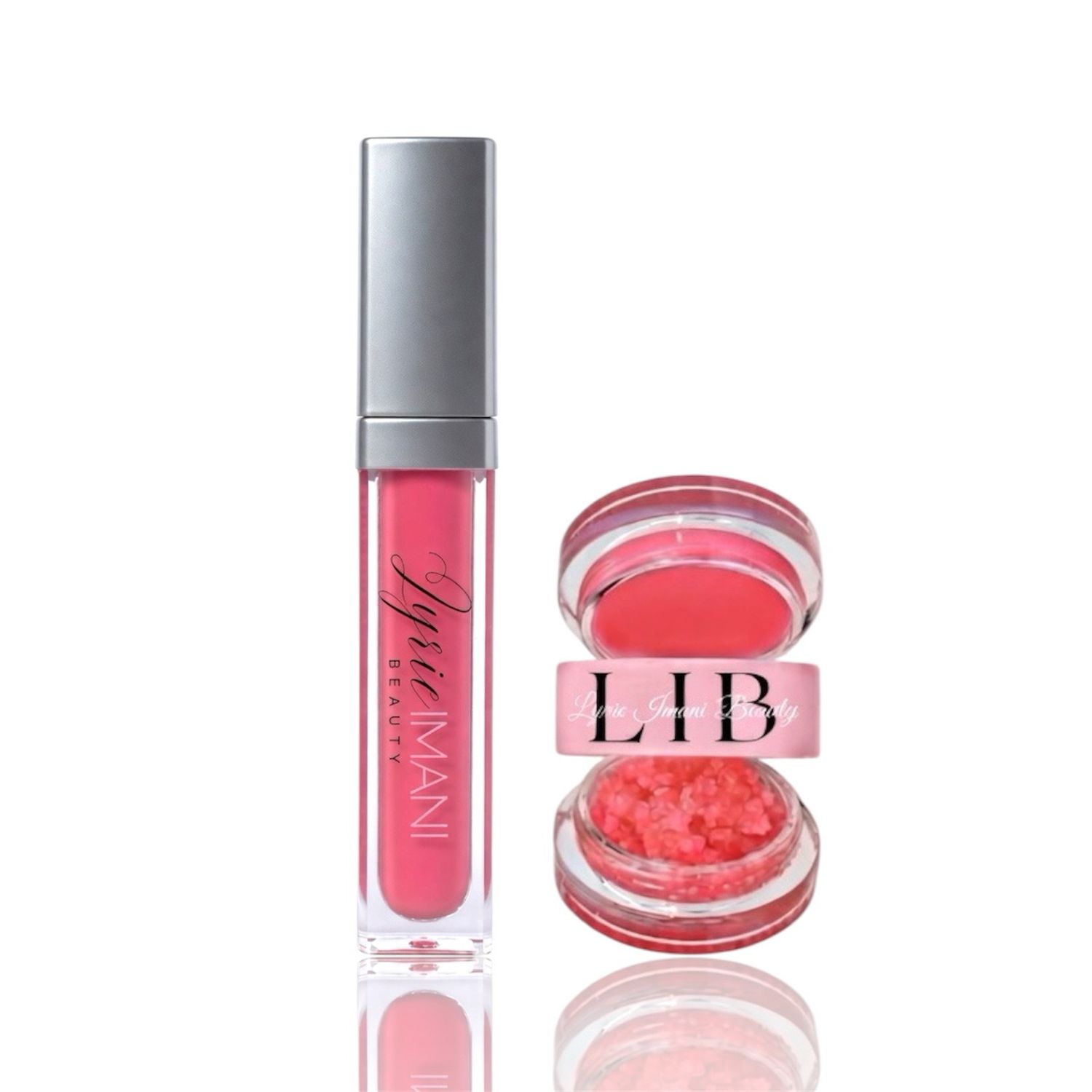 LED Light Lipgloss + Lip scrub