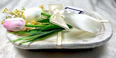 Dough Bowl -Tulips & Satin