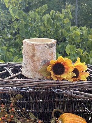 Rustic Bark Wood Candle